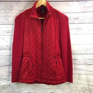 Jones New York Red Sweater Jacket Women’s Size S
